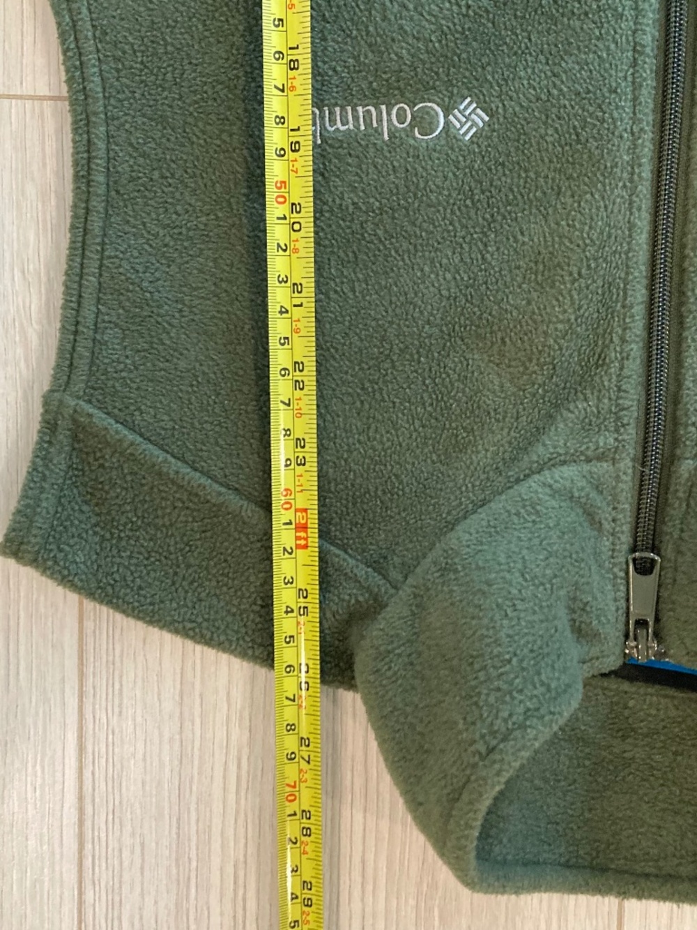 Columbia Men's Olive Green Steens Mountain Full Zip Fleece Vest Jacket Size Medi - Picture 9 of 11